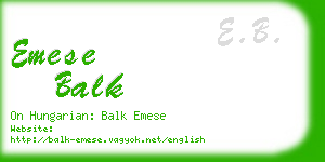 emese balk business card